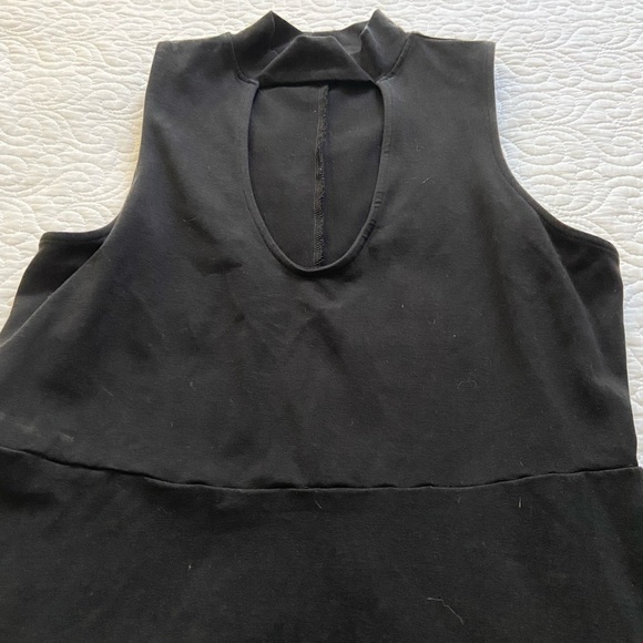 Black Express Keyhole Choker Skater Dress Size Large​​ - Picture 6 of 8